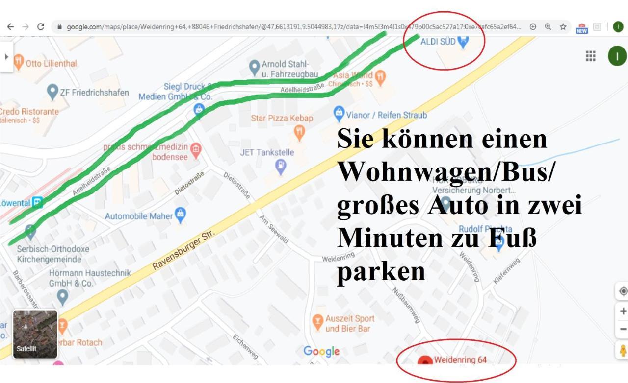 4-Zimmer Kinderfreundliche Ferienwohnung Friedrichshafen Luaran gambar